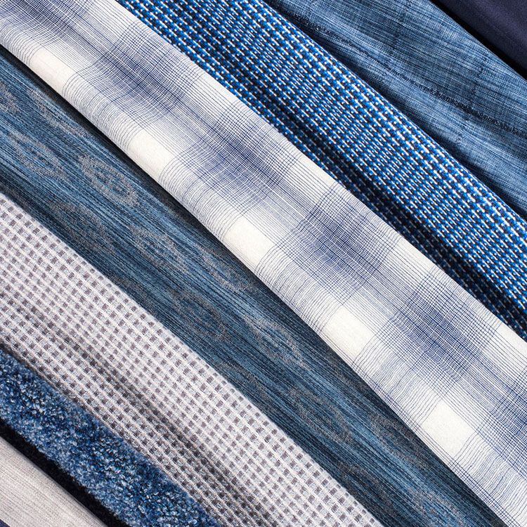 A selection of textile swatches.